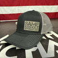 Black-Charcoal & Gray Patch