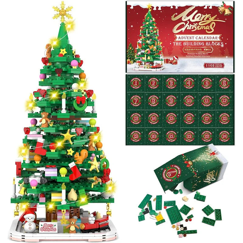 FestiveBuilder - Christmas Tree Toy Set