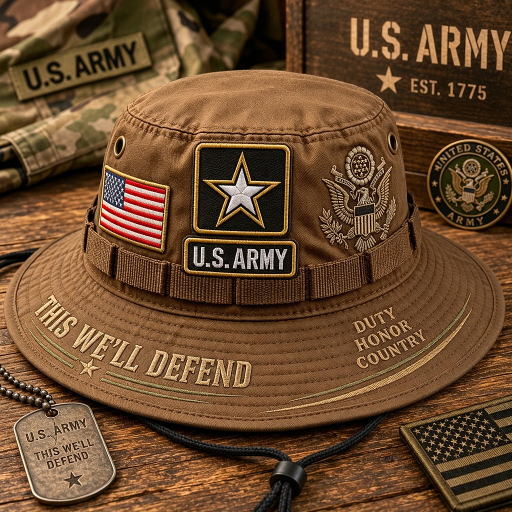 🇺🇸 Last Day Promo: 49% OFF 🎖️ - U.S. Army This We'll Defend Tribute Boonie Hat