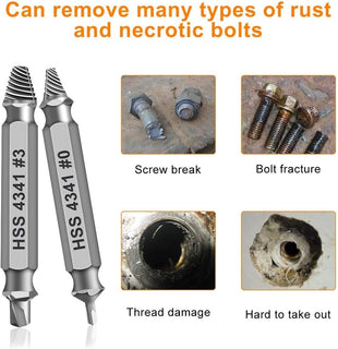 FixGrip – Stripped Screw Remover 6PCS Extractor Set