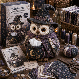 StitchOwl – Quilted Tissue Box DIY Sewing Kit