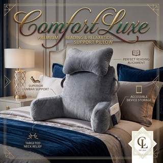 ComfortLuxe – Premium Reading & Relaxation Support Pillow