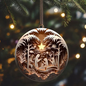 FestiveFaith - Charming 2D Nativity Ornaments