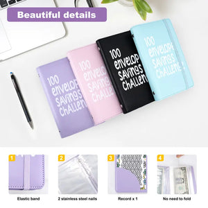 SaveTrack – 100-Day Money Saving Envelope Book