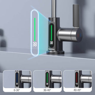 AuraStream – Pulling & Lifting Digital Display Faucet