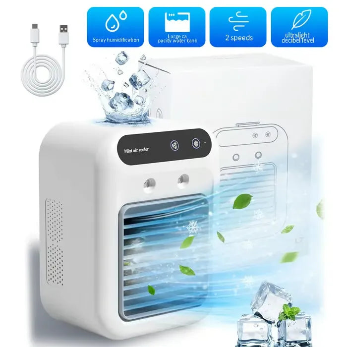 CoolNest – Mini Air Conditioner with Dual Speed Mist