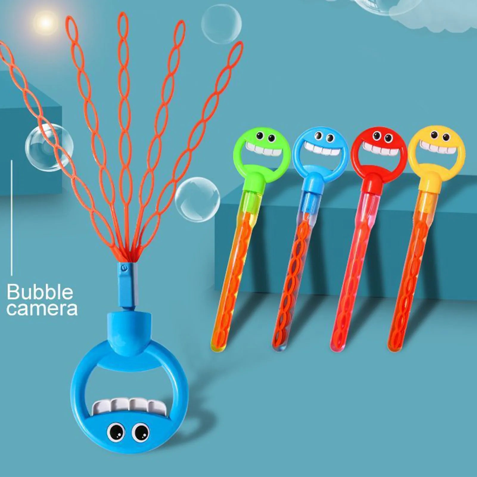 BubbleJoy – 5 Claw Magical Smiley Bubble Wand