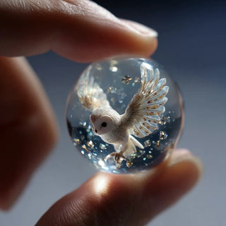 CrystalCraft – Handcrafted Glass Marble Ornament