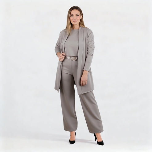 CELINE - Sophisticated 3-Piece Cardigan Set