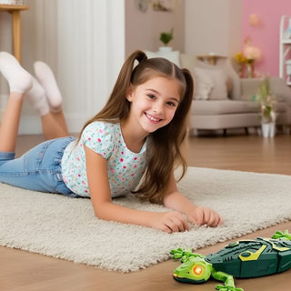 Electric Lizard Toy with LED Glowing Eyes