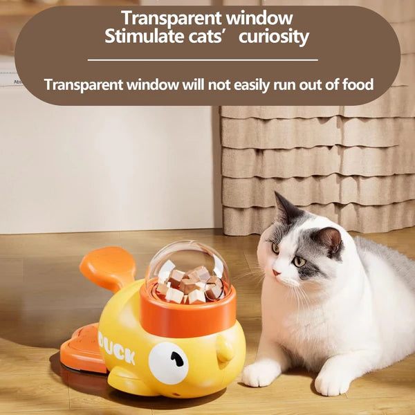 QuackPaws – Interactive Duck Slow Feeder for Cats
