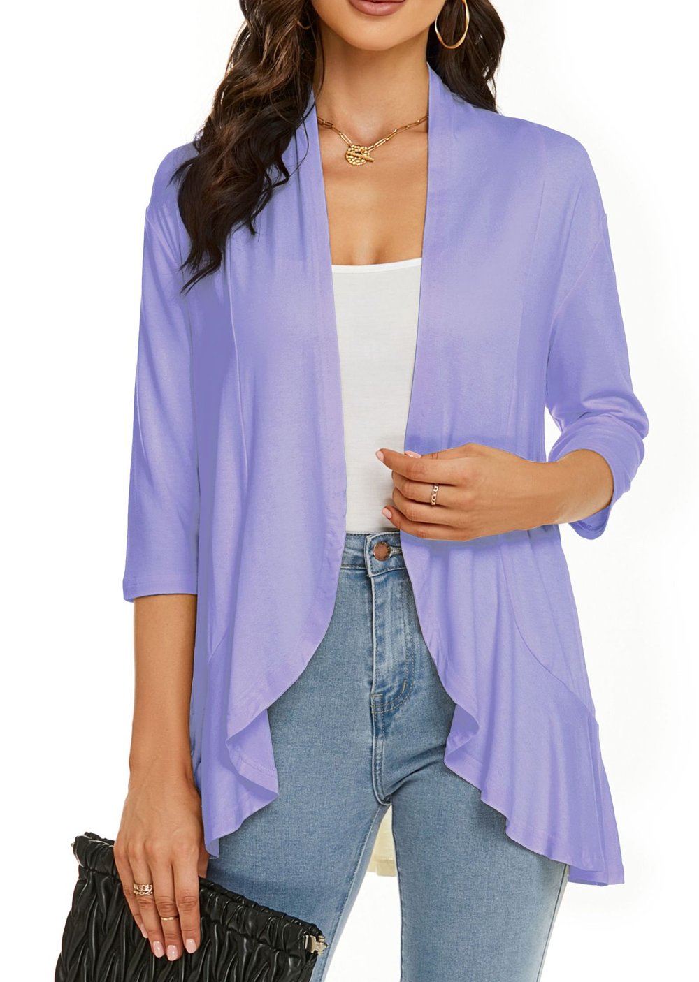 Velina - All-Season Open Cardigan | Light, Feminine & Flattering