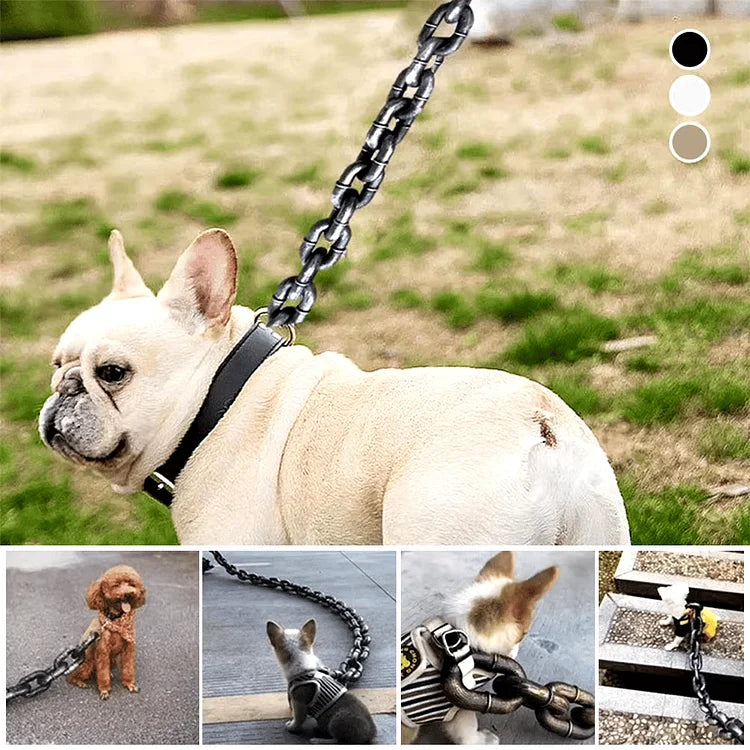 FlexChain – Life-Like Iron Chain Dog Leash for Strong Control