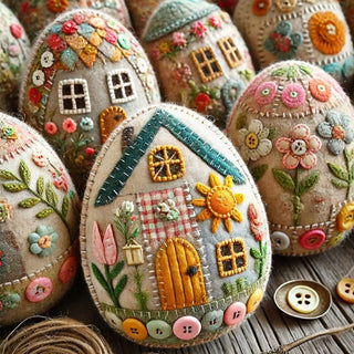 FeltNest – DIY Patchwork Egg House Kit