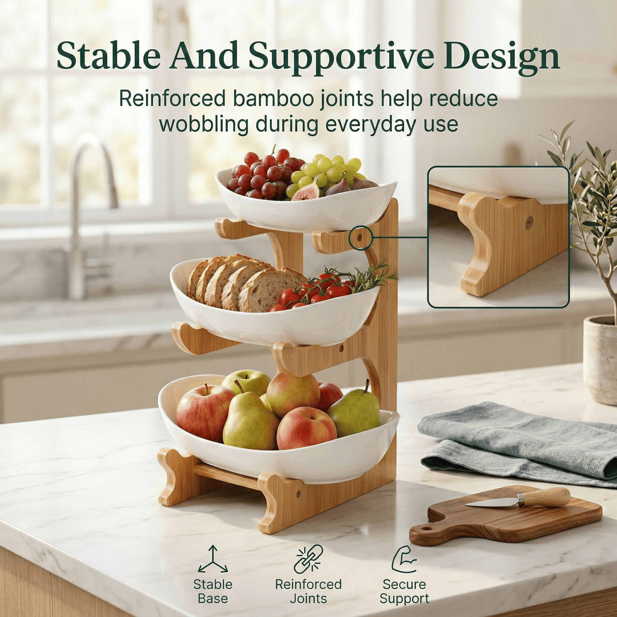 OrganiMax – 3 Tier Kitchen Counter Organizer