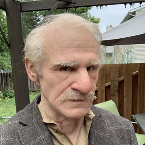 Hyper Realistic Silicone Elderly Mask marnetic