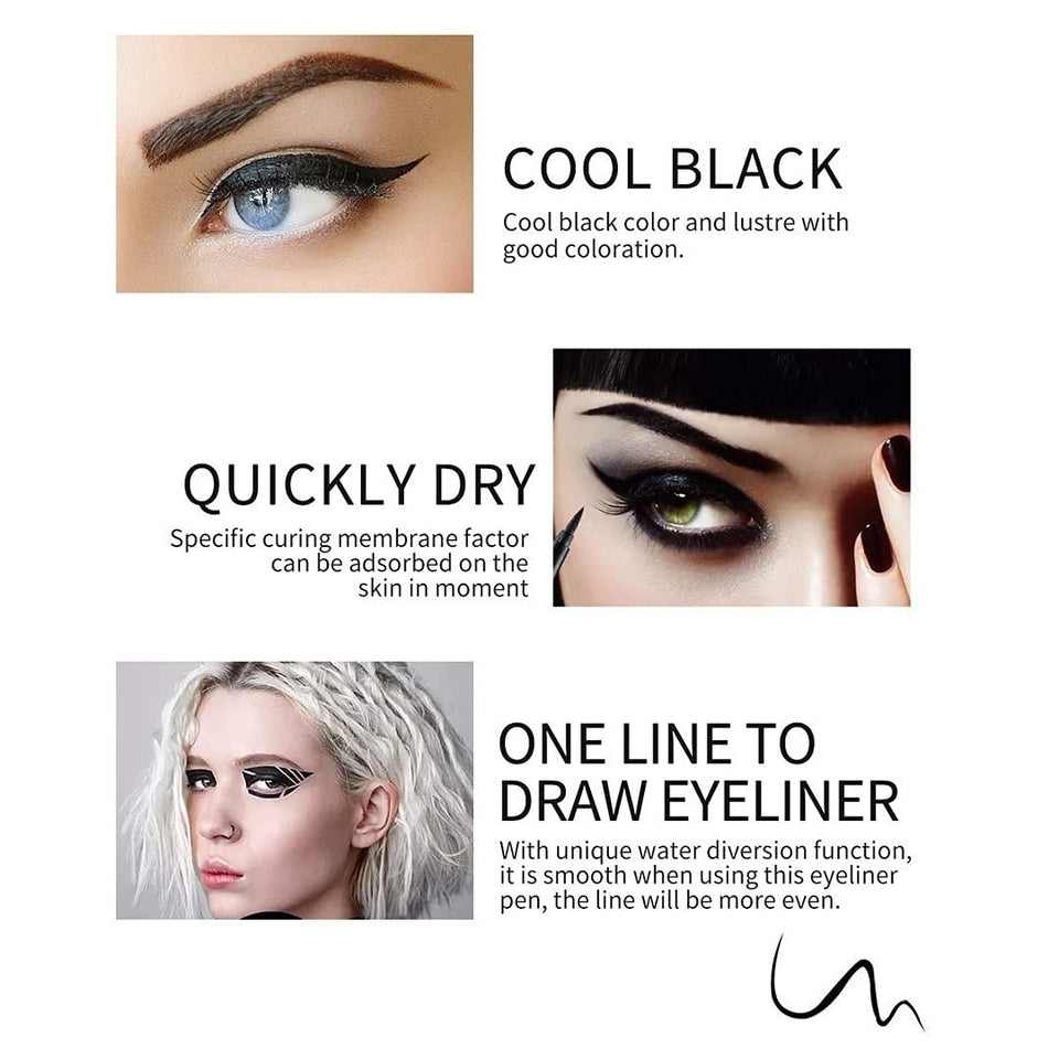 LuxeLine – 14 Waterproof Colored Eyeliners
