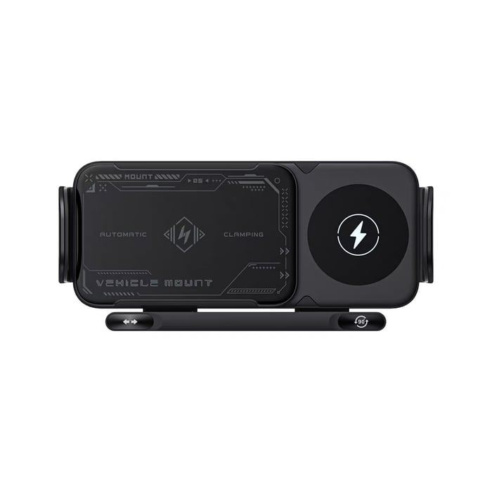 SmartClamp - High-Speed Wireless Car Mount Charger