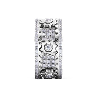 Handmade Diamond Ornate Geometric 3D Band Ring (Buy 2 Free Shipping) Marnetic