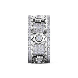 Handmade Diamond Ornate Geometric 3D Band Ring (Buy 2 Free Shipping) Marnetic