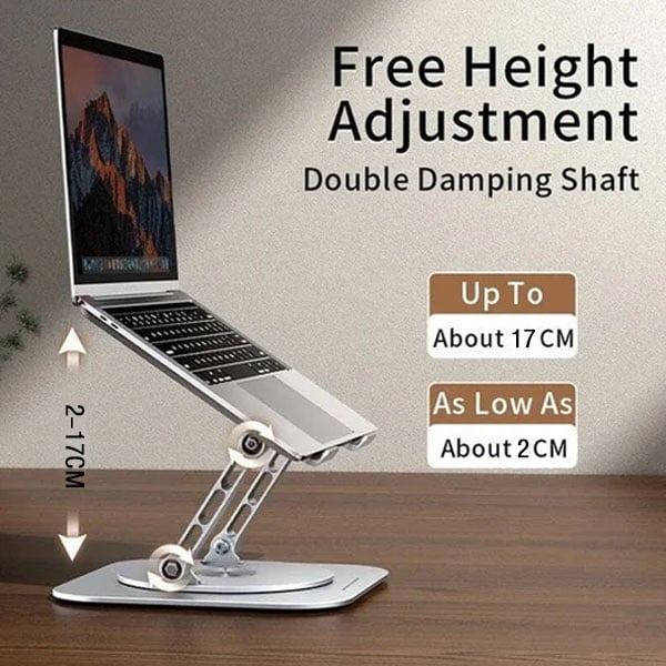 FlexElevate – Rotating Aluminum Laptop Stand