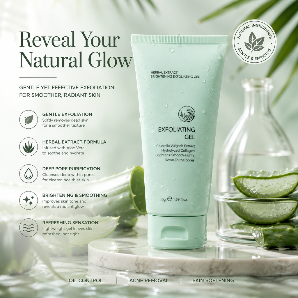 PureRadiance – Herbal Brightening Exfoliating Gel