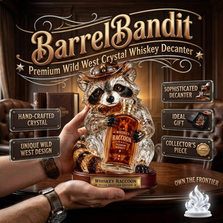 BarrelBandit – Premium Wild West Crystal Whiskey Decanter