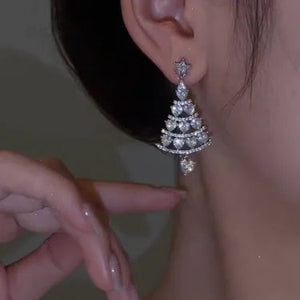 Joyful Evergreen Christmas Tree Earrings marnetic