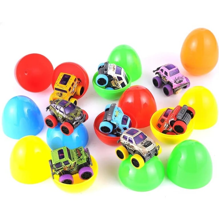 EggZoom – Alloy Mini Cartoon Easter Egg Car Toy