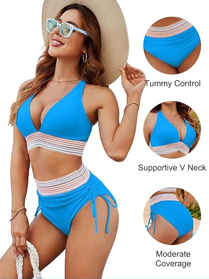GlowSuit  – Tummy Slimming High Waist Bikini