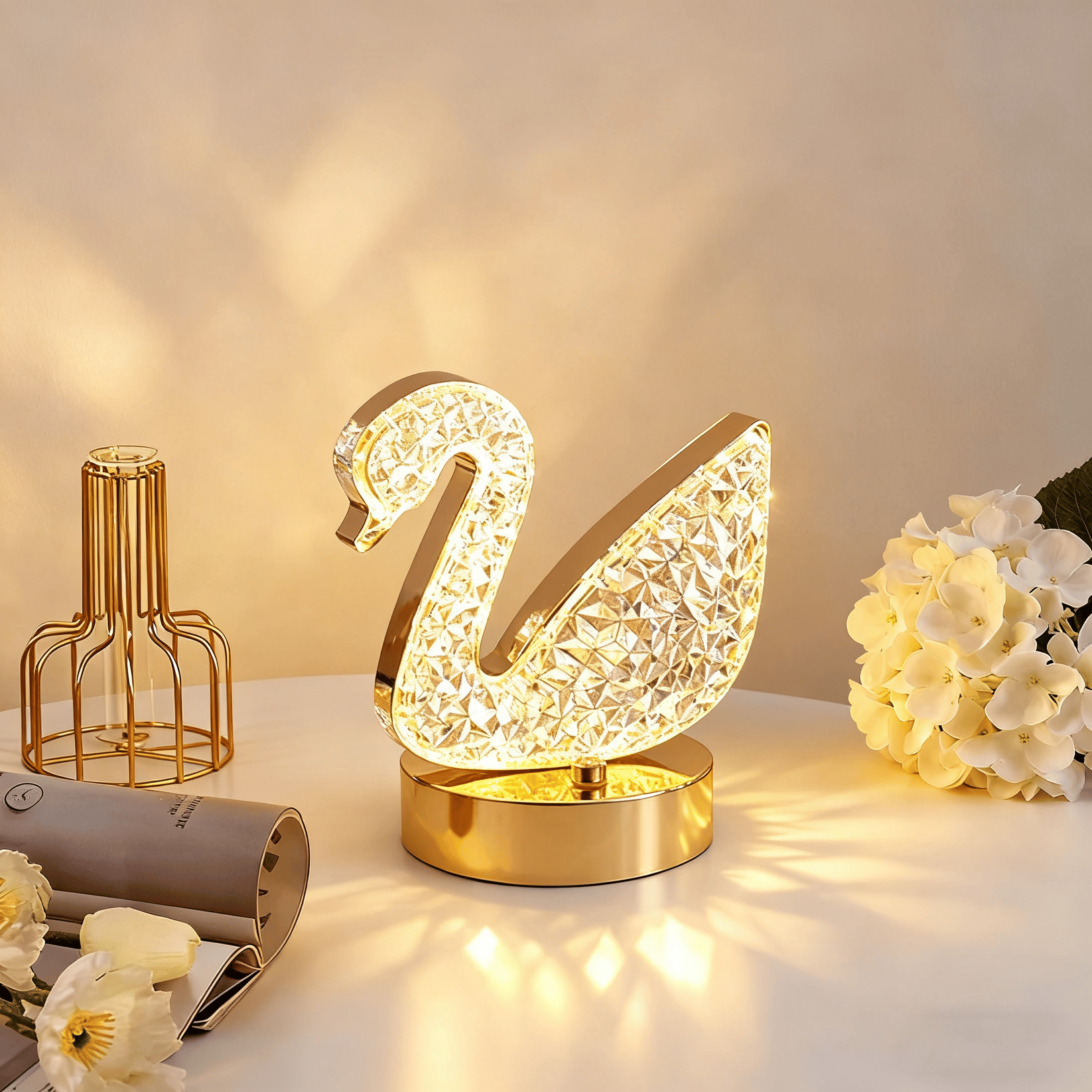 LumiCrystal – Rechargeable LED Night Lamp