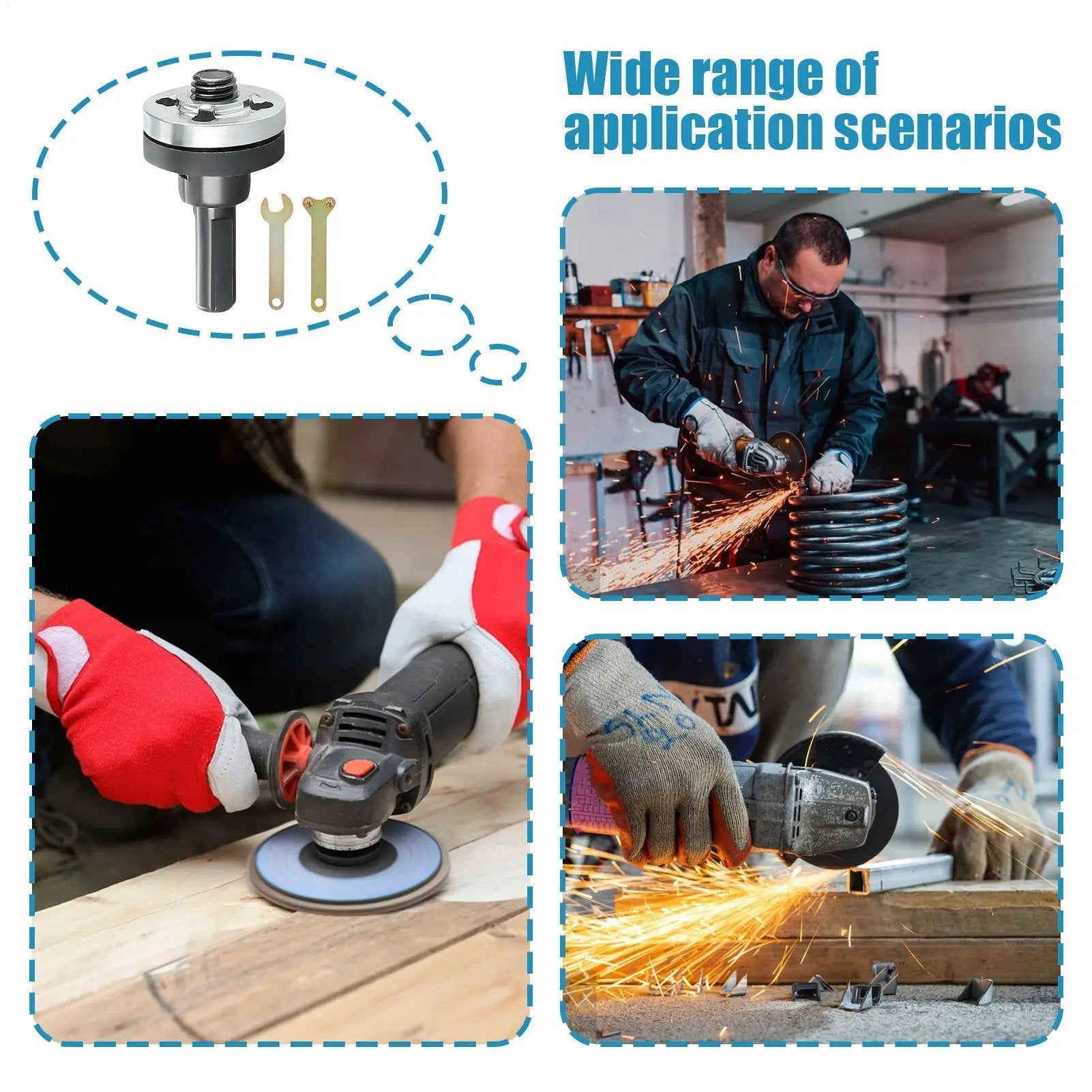 GrindGear – Universal Electric Drill Adapter Kit