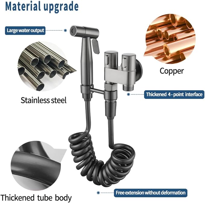HydraShield – High Pressure Copper Bidet Sprayer