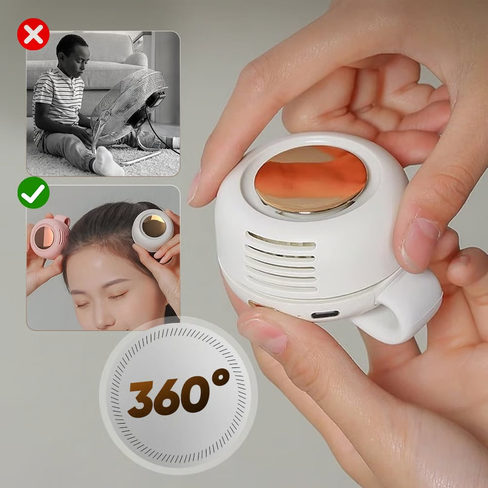 CoolSpin – Portable Clip Waist Neck Fan