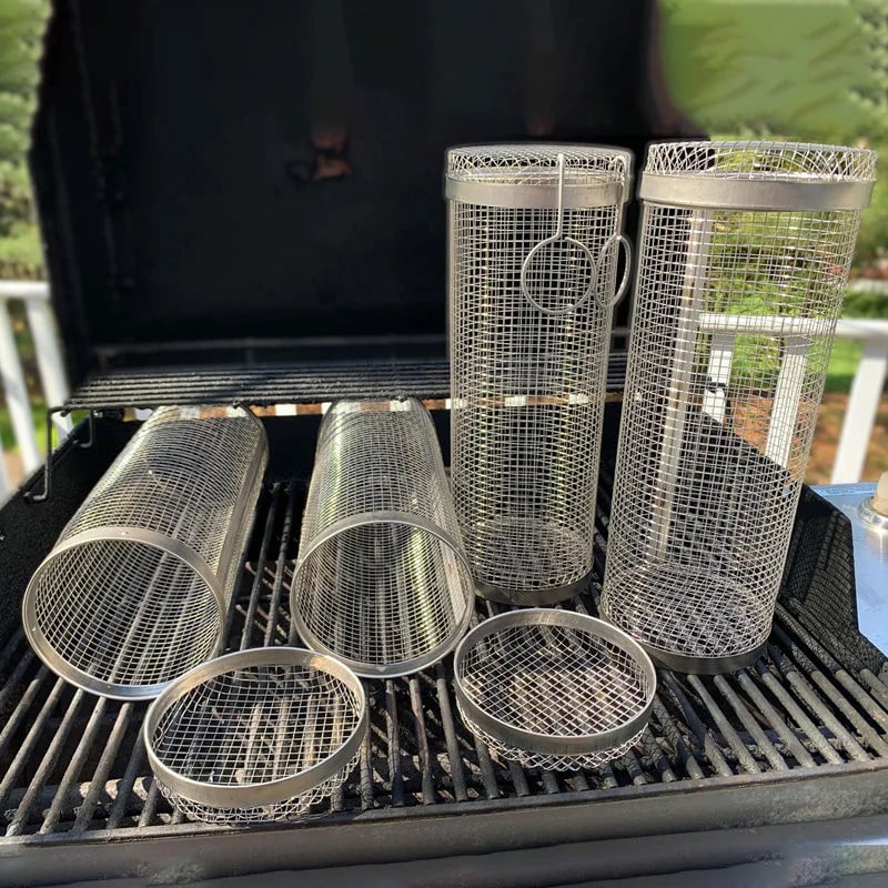 FlipGrill – Rolling BBQ Grill Basket