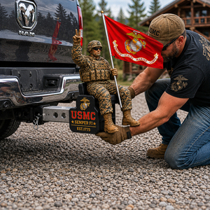 🏆Last Day Promo: 49% OFF - U.S. Marine Corps Semper Fi Trailer Hitch Cover