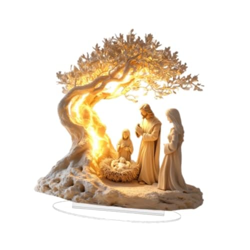 HolyNight – Acrylic Nativity Christmas Centerpiece