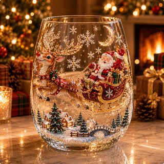 CrystalFest – Luxury 3D Christmas Glass Art Cup