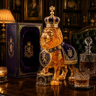 RoyalVessel – Premium Lion Design Glass Decanter