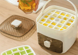 FrostPress – Handled Double-Layer Ice Cube Tray