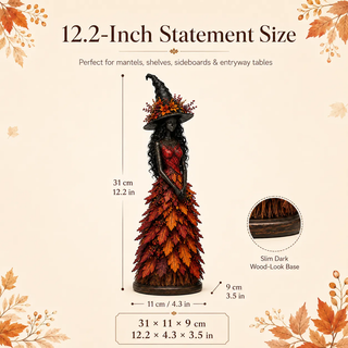 AutumnCharm – Enchanted Witch Figurine