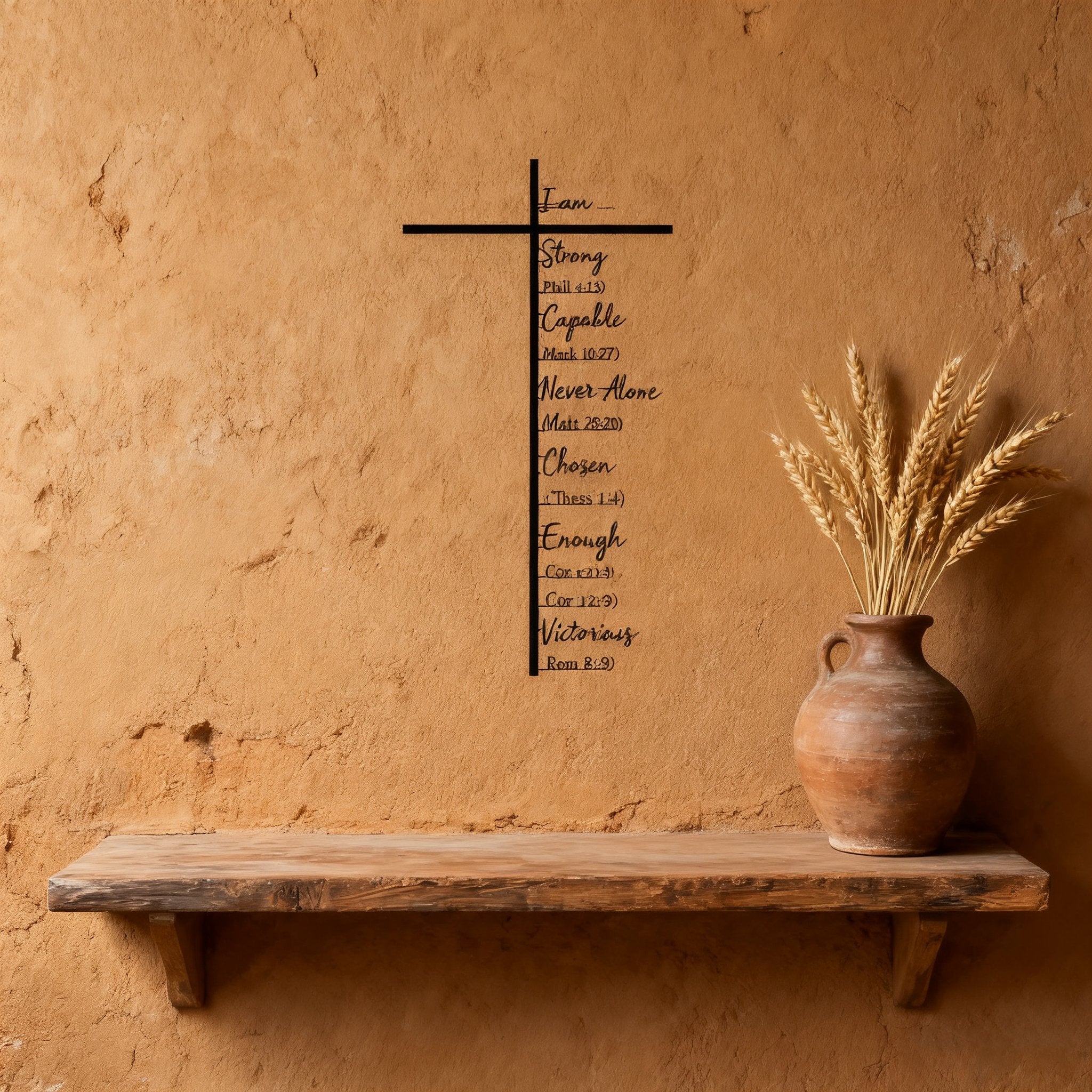 DivineHaven - Inspiring Iron Wall Décor