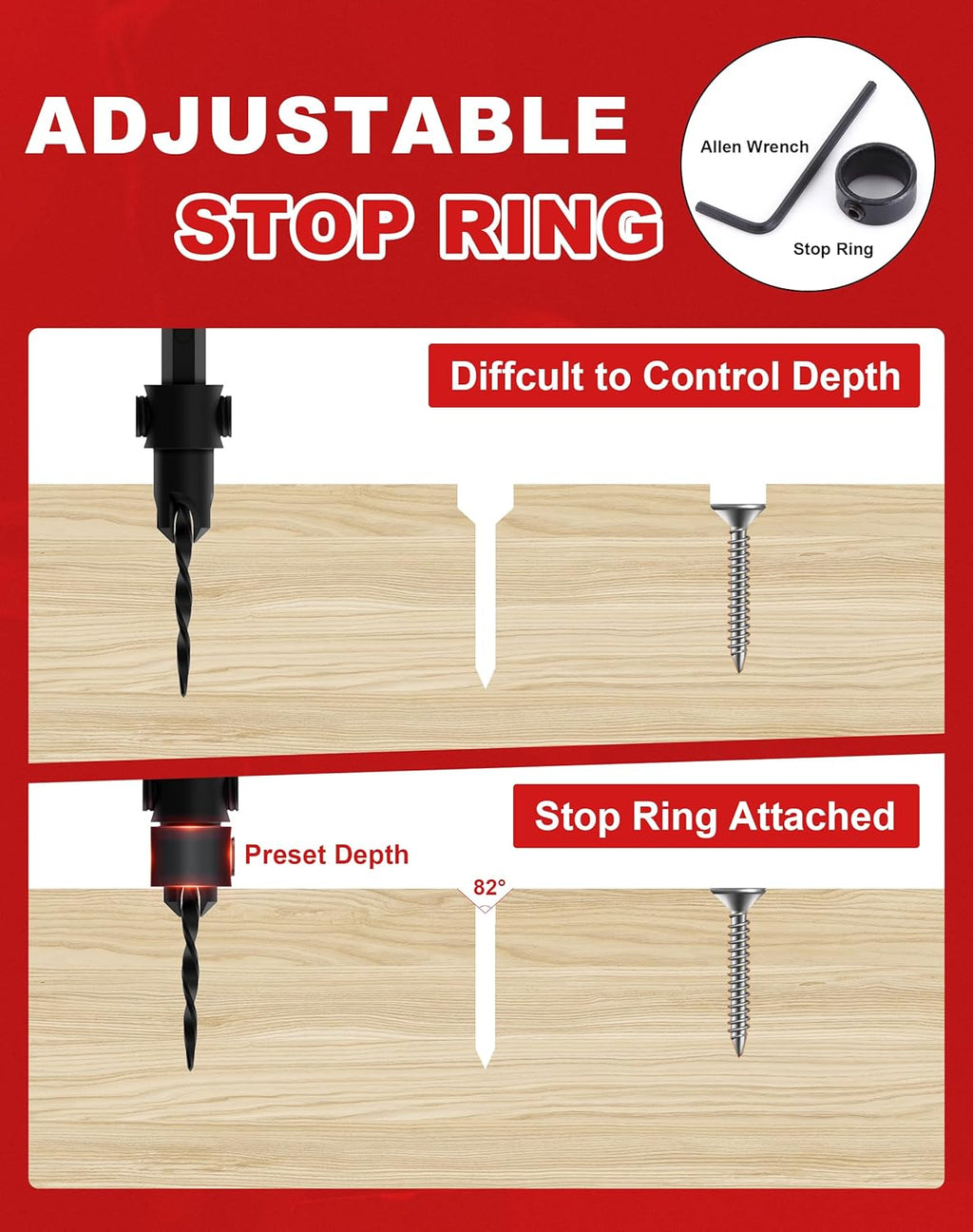 WoodWorks Elite - Complete 15-Piece Countersink Kit