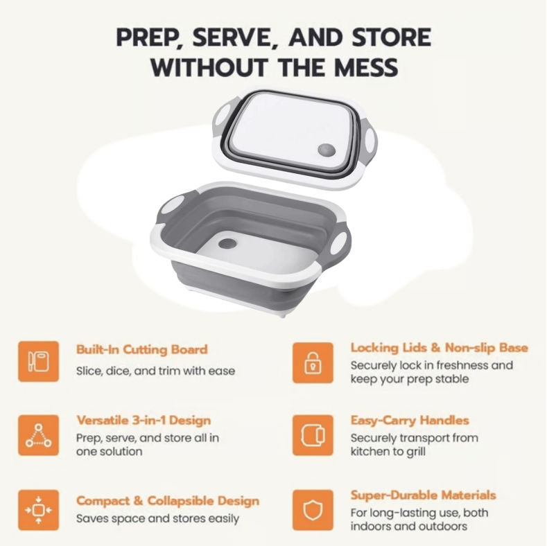 GrillMate - Ultimate BBQ Prep Tub