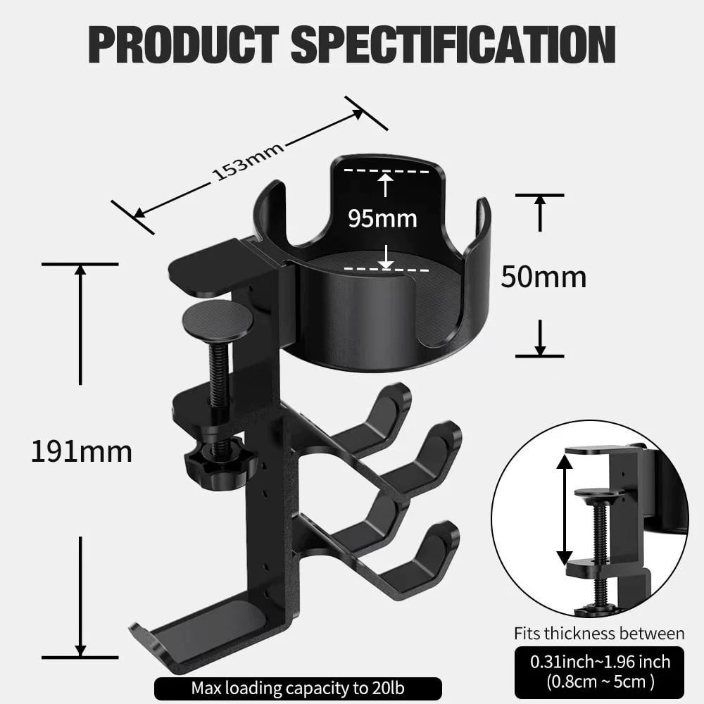 FlexiDock  | 3-in-1 Rotating Desk Storage Solution