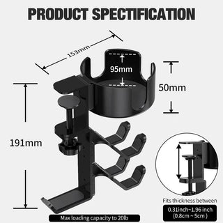 FlexiDock  | 3-in-1 Rotating Desk Storage Solution