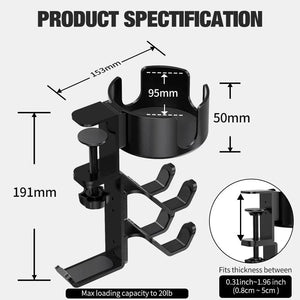FlexiDock  | 3-in-1 Rotating Desk Storage Solution