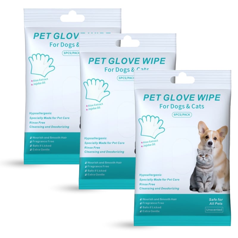 PawFresh – Rinse Free Dog Bath Mitts