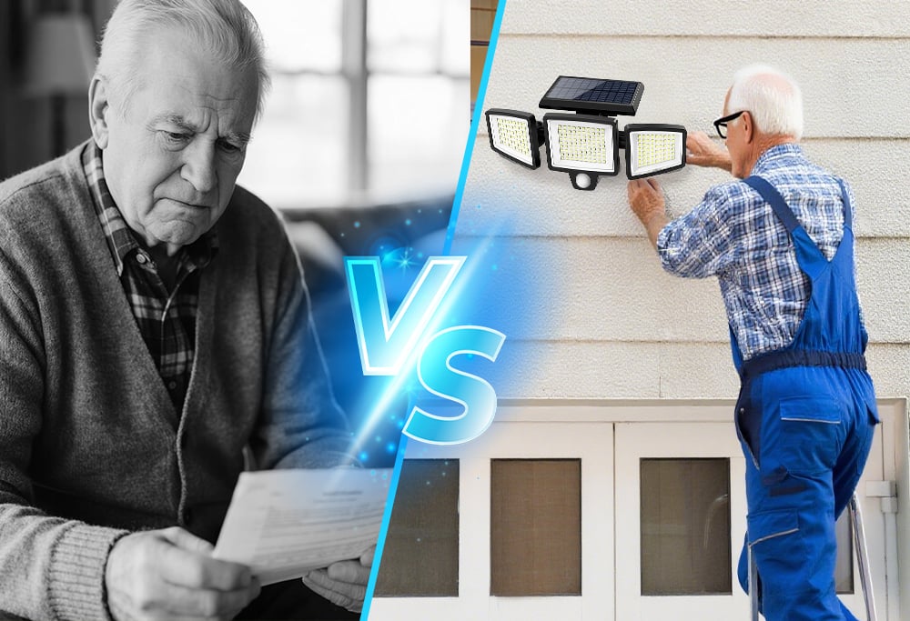 SunBlaze - Smart Solar Motion Lights – Bright, Durable, Wireless