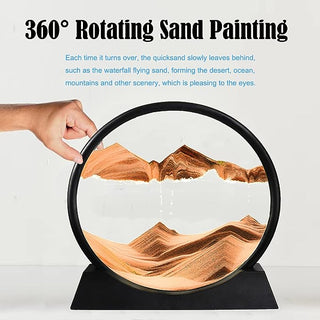 TranquilScape - 3D Sand Motion Hourglass – Relax & Inspire